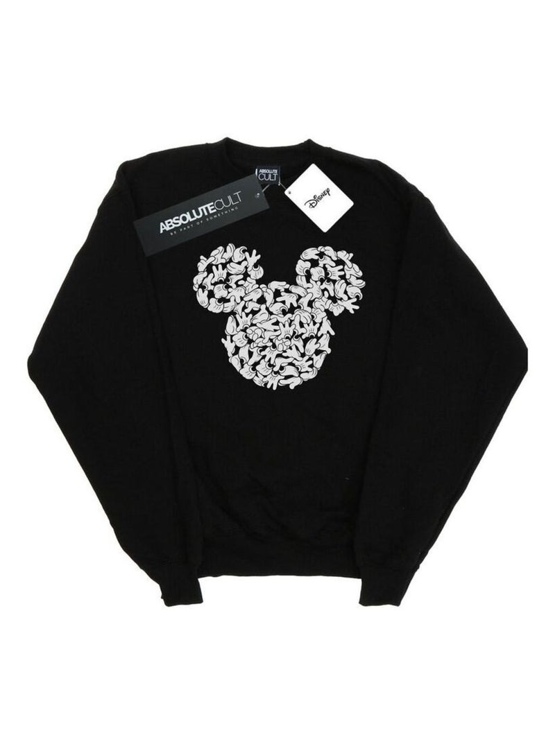 Disney - Sweat HEAD OF HANDS Noir - Kiabi