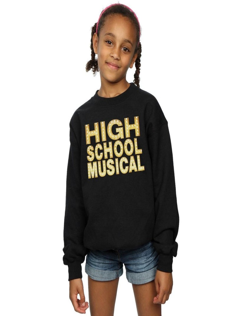 Disney - Sweat HIGH SCHOOL MUSICAL THE MUSICAL LIGHTS Noir - Kiabi