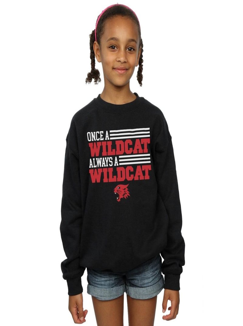 Disney - Sweat HIGH SCHOOL MUSICAL THE MUSICAL ONCE A WILDCAT Noir - Kiabi