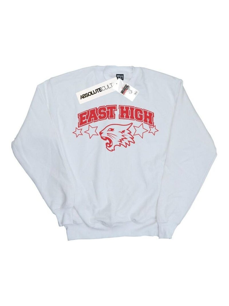 Disney - Sweat HIGH SCHOOL MUSICAL THE MUSICAL WILDCAT STARS Blanc - Kiabi