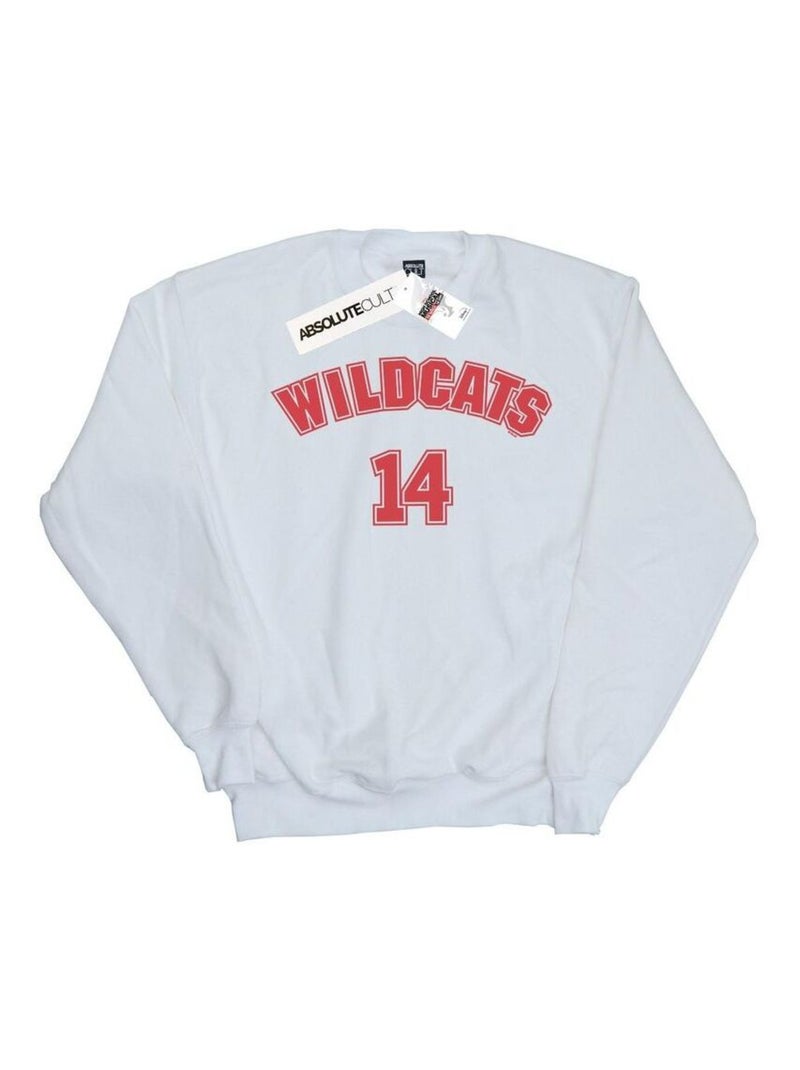 Disney - Sweat HIGH SCHOOL MUSICAL THE MUSICAL WILDCATS Blanc - Kiabi