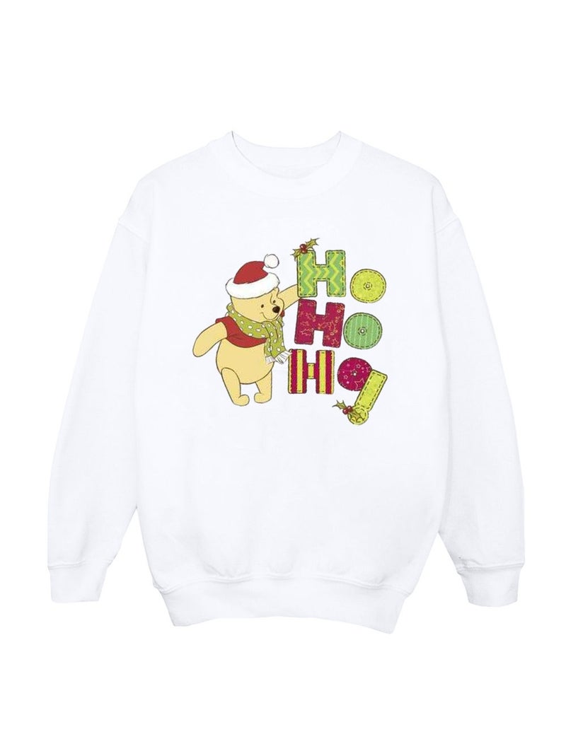 Disney - Sweat HO HO HO Blanc - Kiabi