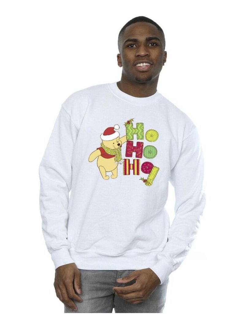 Disney - Sweat HO HO HO Blanc - Kiabi