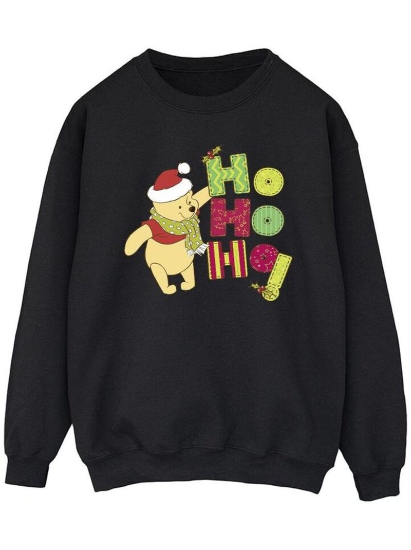 Disney - Sweat HO HO HO Noir - Kiabi