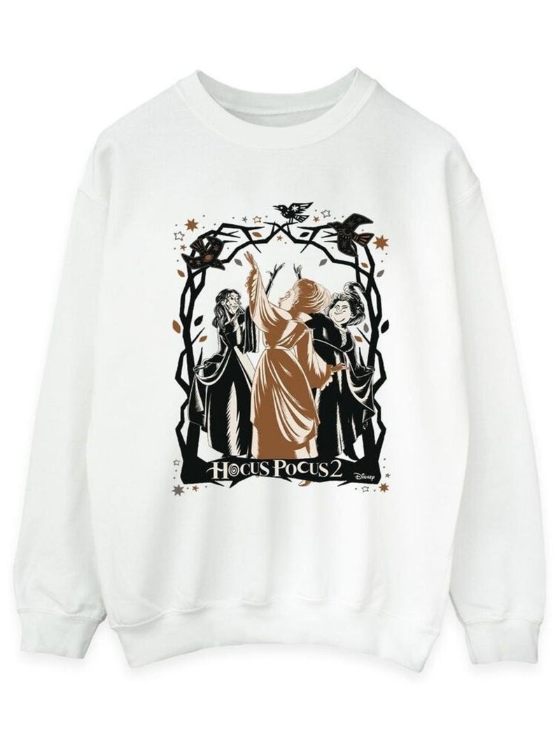 Disney - Sweat HOCUS POCUS Blanc - Kiabi