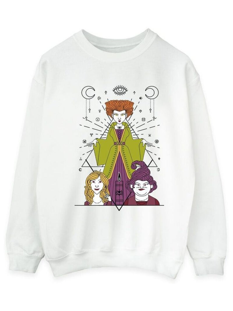 Disney - Sweat HOCUS POCUS Blanc - Kiabi