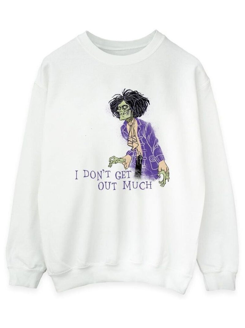 Disney - Sweat HOCUS POCUS DON'T GET OUT MUCH Blanc - Kiabi