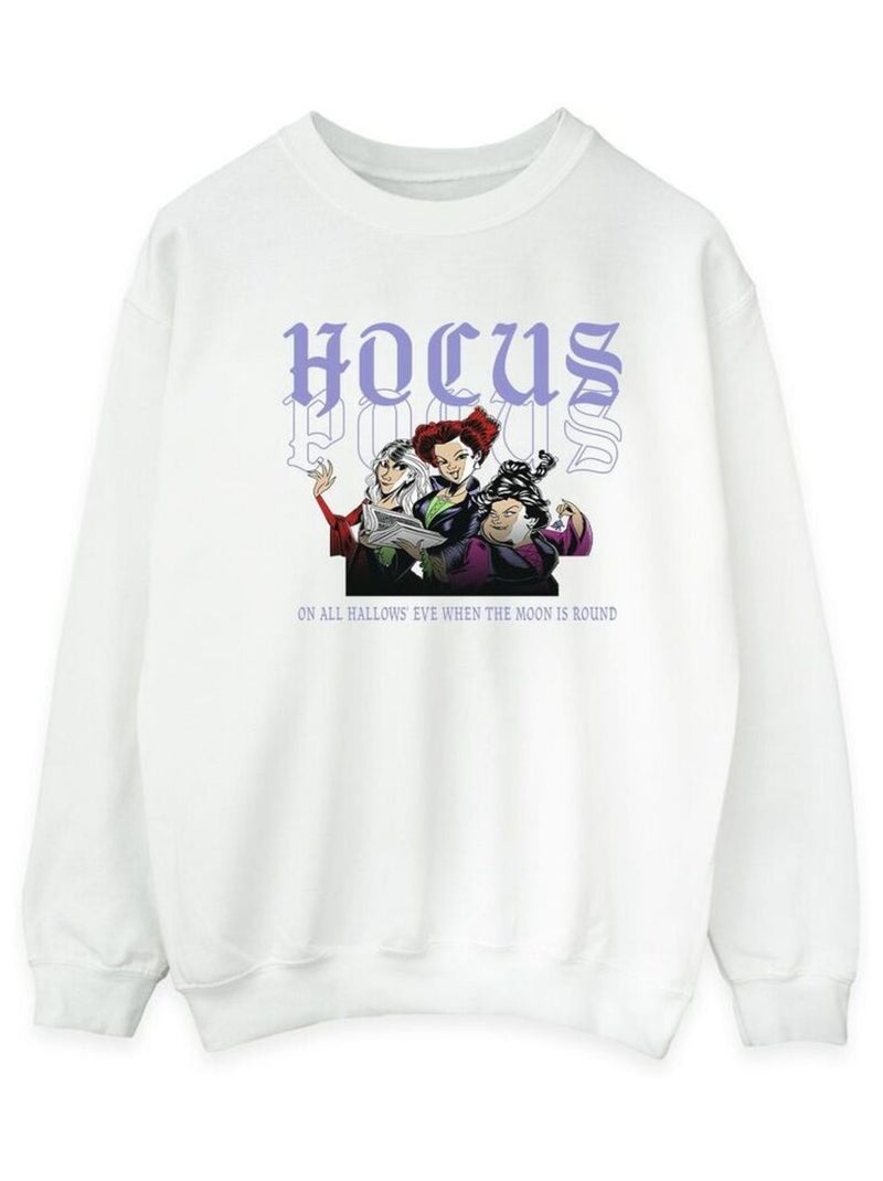 Disney - Sweat HOCUS POCUS HALLOWS EVE Blanc - Kiabi