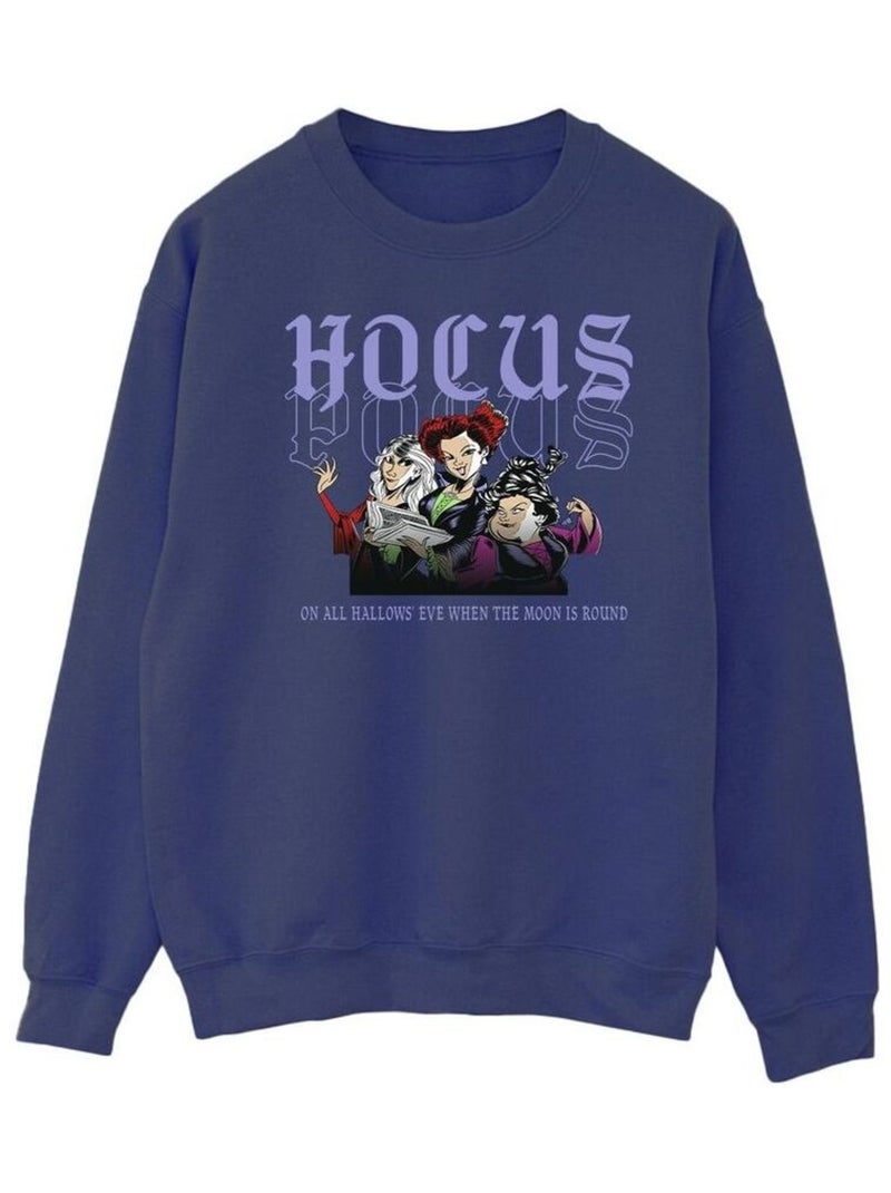 Disney - Sweat HOCUS POCUS HALLOWS EVE Bleu marine - Kiabi