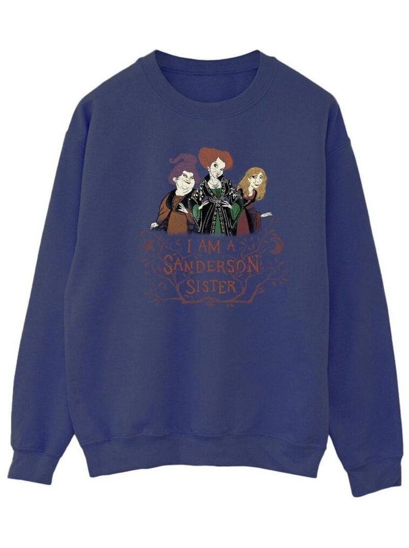 Disney - Sweat Hocus Pocus: les trois sorcières SANDERSON SISTER Bleu marine - Kiabi