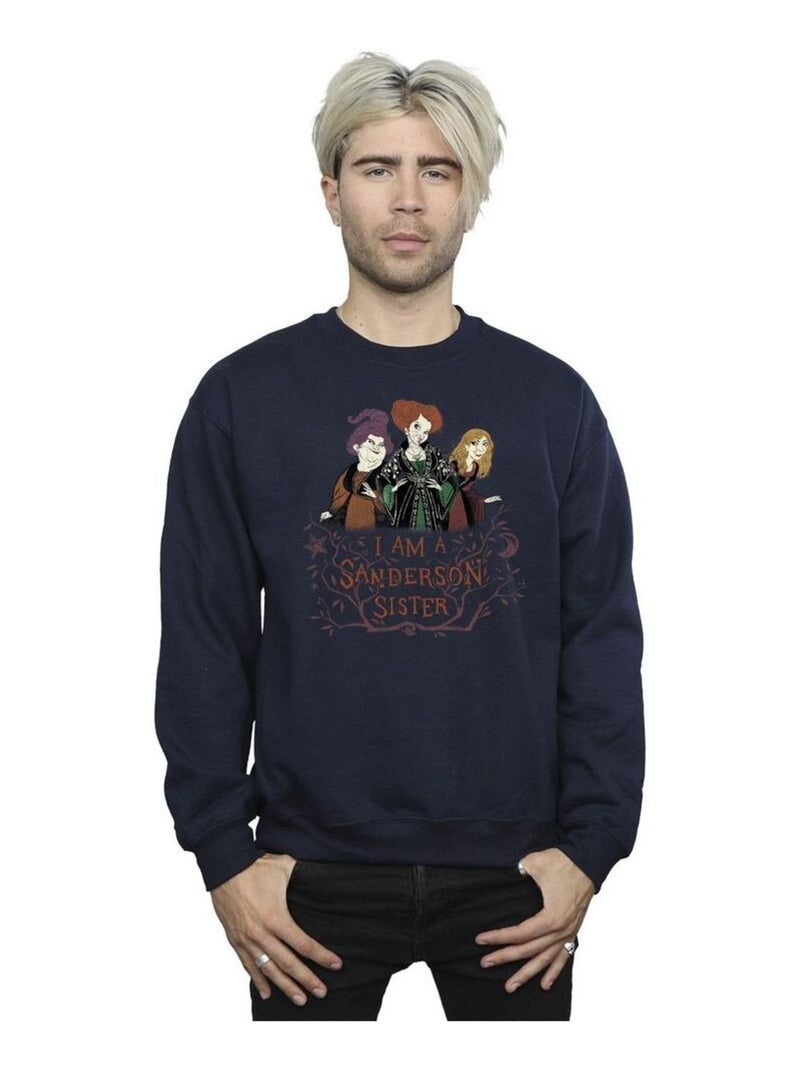 Disney - Sweat Hocus Pocus: les trois sorcières SANDERSON SISTER Bleu marine - Kiabi