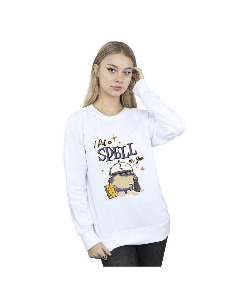 Disney - Sweat HOCUS POCUS SPELL ON YOU Blanc - Kiabi