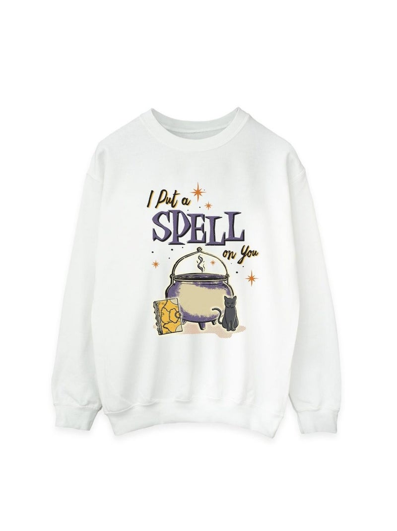Disney - Sweat HOCUS POCUS SPELL ON YOU Blanc - Kiabi