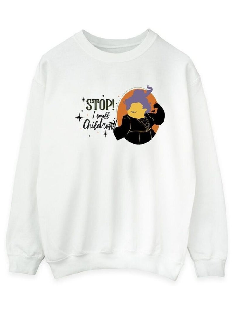 Disney - Sweat HOCUS POCUS STOP MARY Blanc - Kiabi