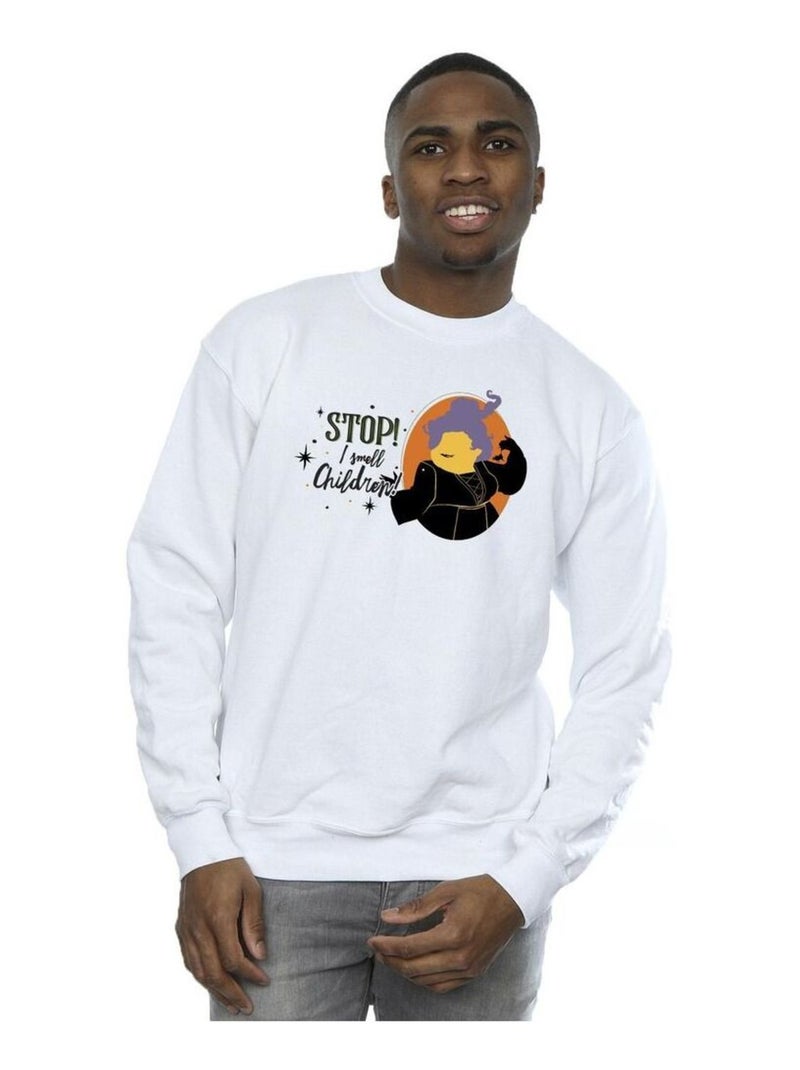 Disney - Sweat HOCUS POCUS STOP MARY Blanc - Kiabi