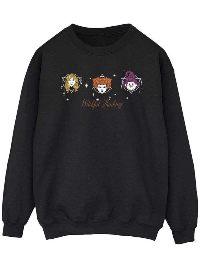 Disney - Sweat HOCUS POCUS WITCHFUL THINKING Noir - Kiabi