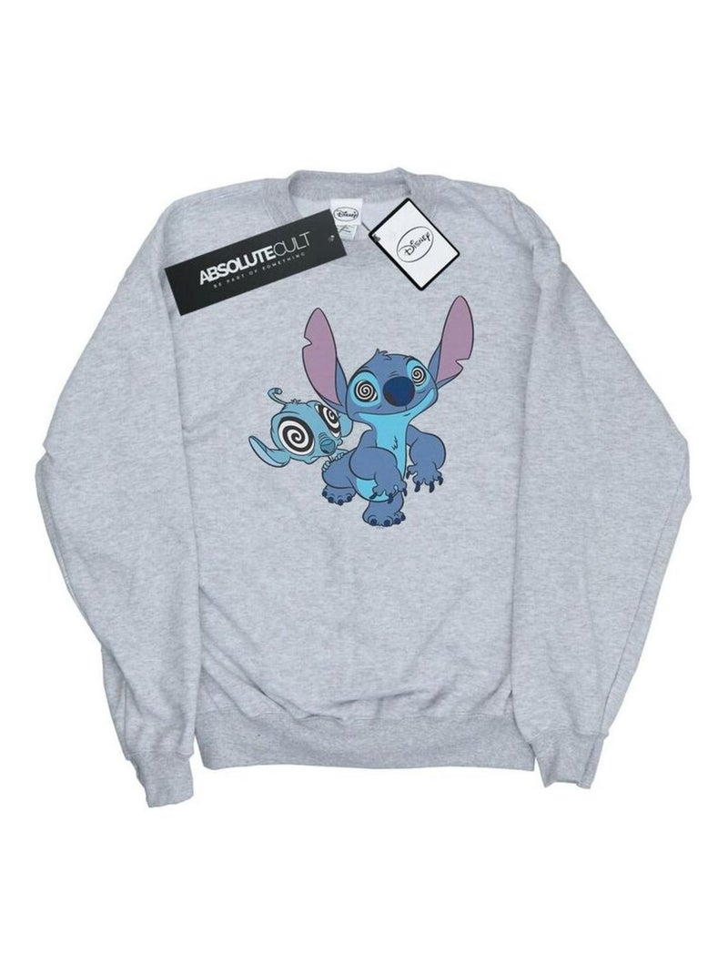 Disney - Sweat HYPNOTIZED Gris chiné - Kiabi