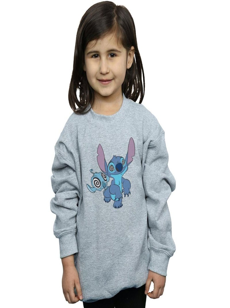 Disney - Sweat HYPNOTIZED Gris chiné - Kiabi