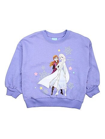 Disney - Sweat imprimé La Reine Des Neiges en coton