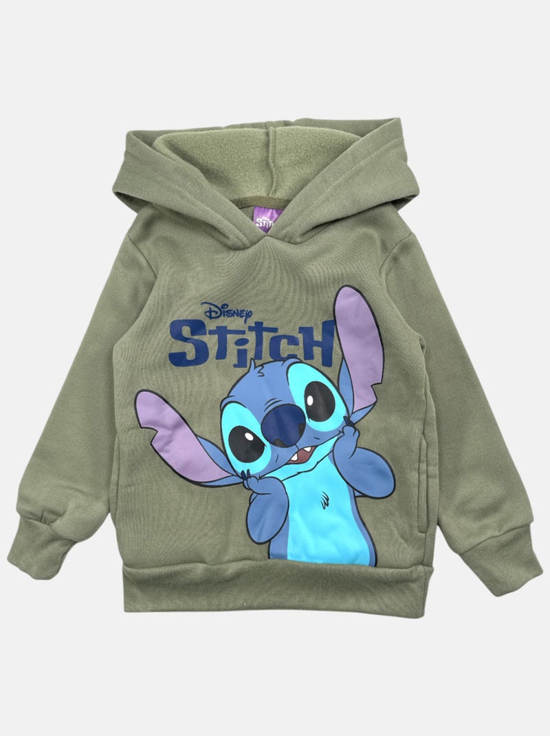 Disney - Sweat imprimé Lilo Et Stitch Kaki - Kiabi