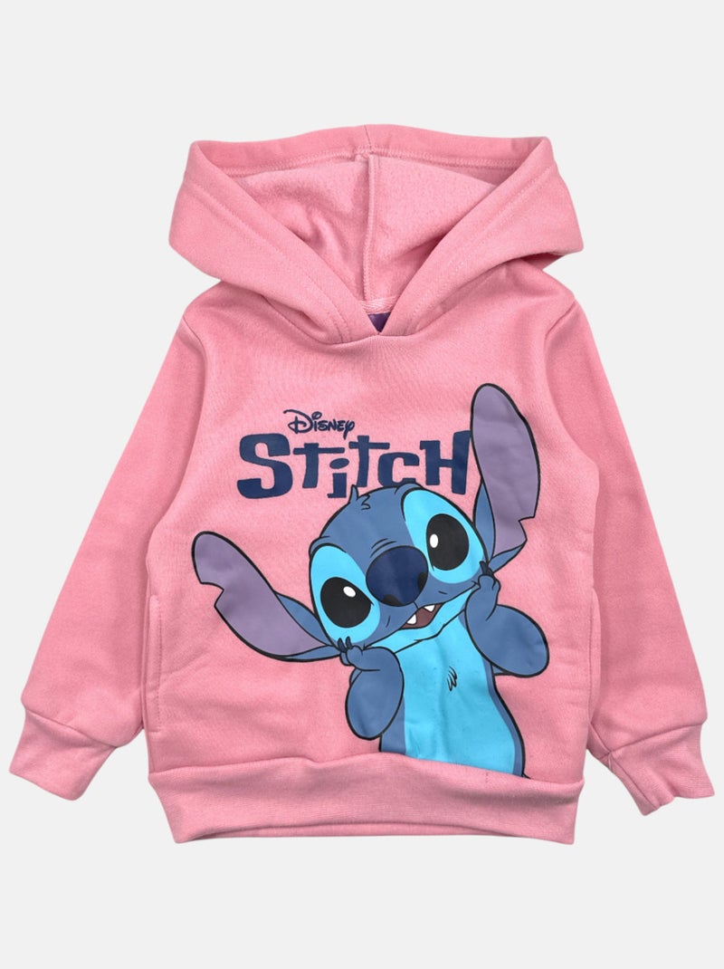 Disney - Sweat imprimé Lilo Et Stitch Rose - Kiabi