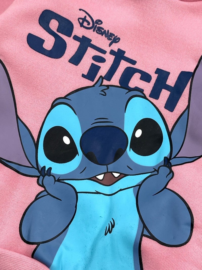 Disney - Sweat imprimé Lilo Et Stitch Rose - Kiabi