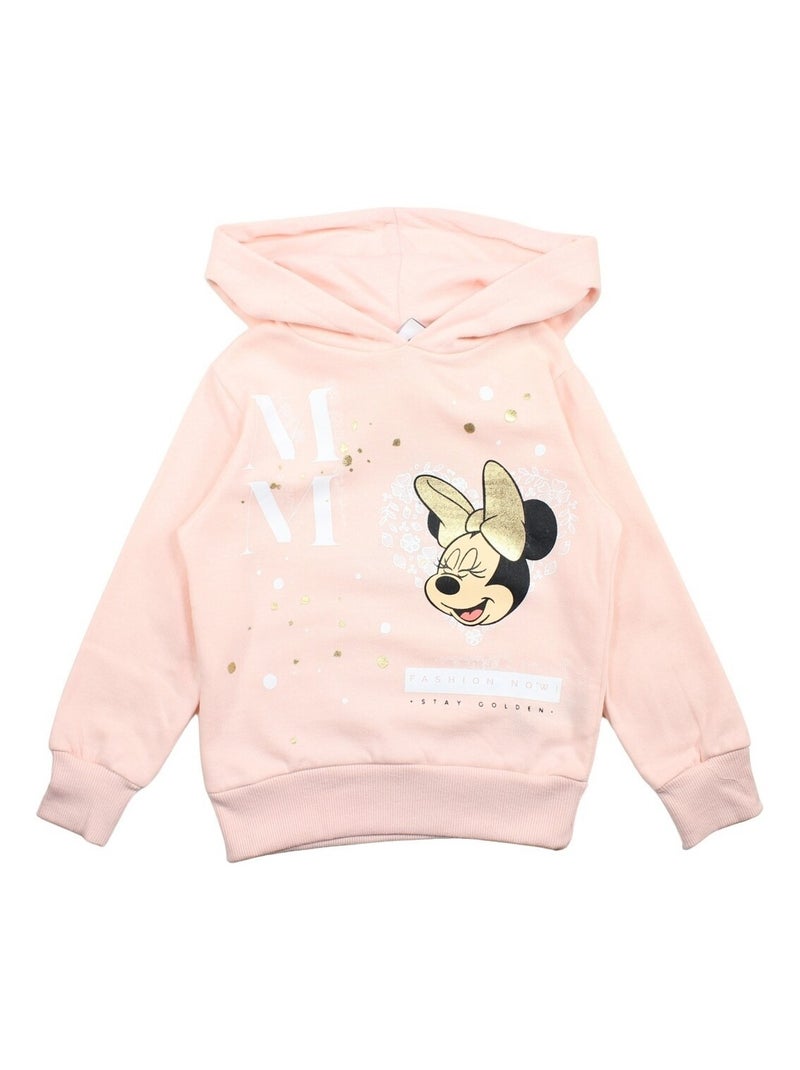 Disney - Sweat imprimé Minnie en coton Rose - Kiabi