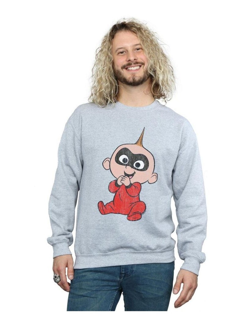 Disney - Sweat INCREDIBLES Gris chiné - Kiabi