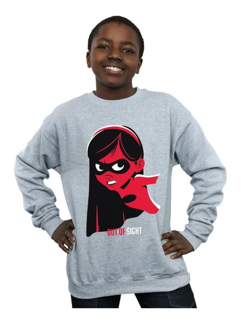 Disney - Sweat INCREDIBLES INCREDIBLE GIRL Gris chiné - Kiabi