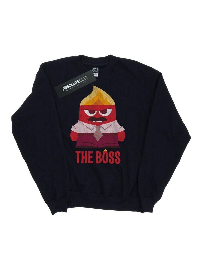 Disney - Sweat INSIDE OUT ANGER THE BOSS Noir - Kiabi