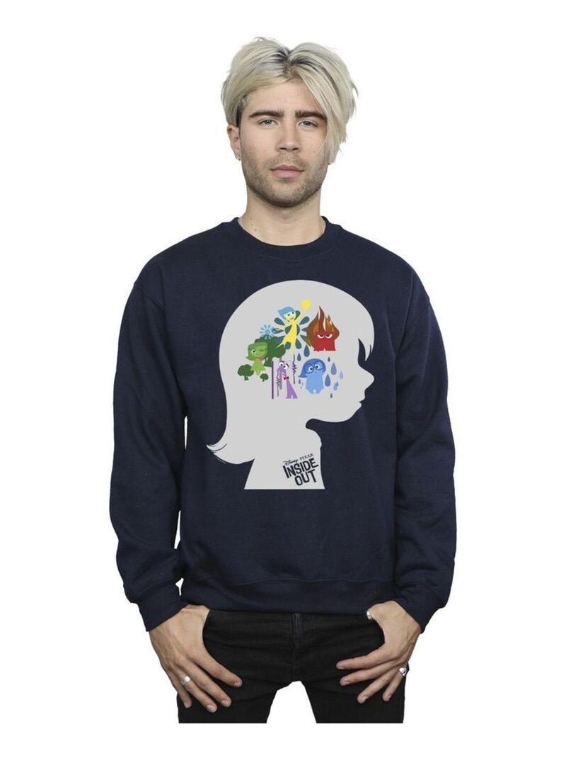 Disney - Sweat INSIDE OUT Bleu marine - Kiabi