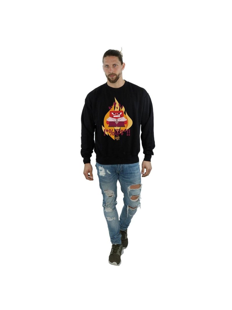 Disney - Sweat INSIDE OUT FIRED UP Noir - Kiabi