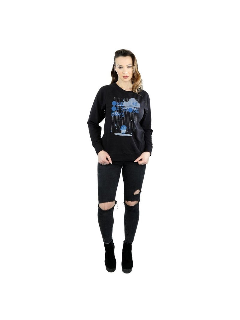 Disney - Sweat INSIDE OUT ONE OF THOSE DAYS Noir - Kiabi
