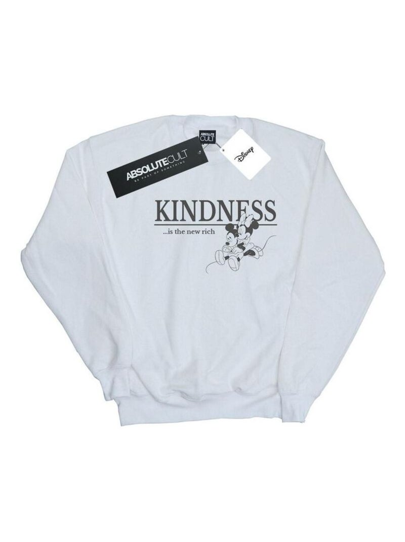Disney - Sweat KINDNESS IS RICH Blanc - Kiabi