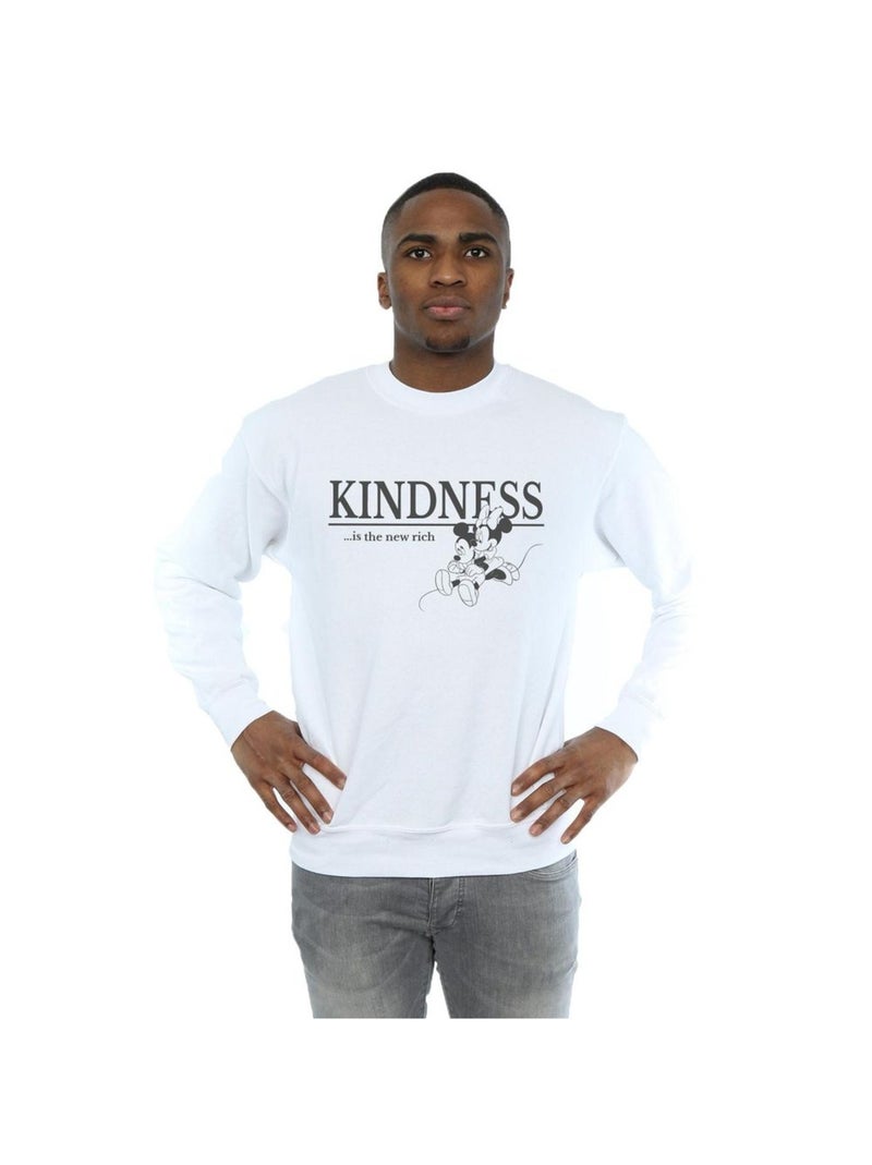 Disney - Sweat KINDNESS IS RICH Blanc - Kiabi