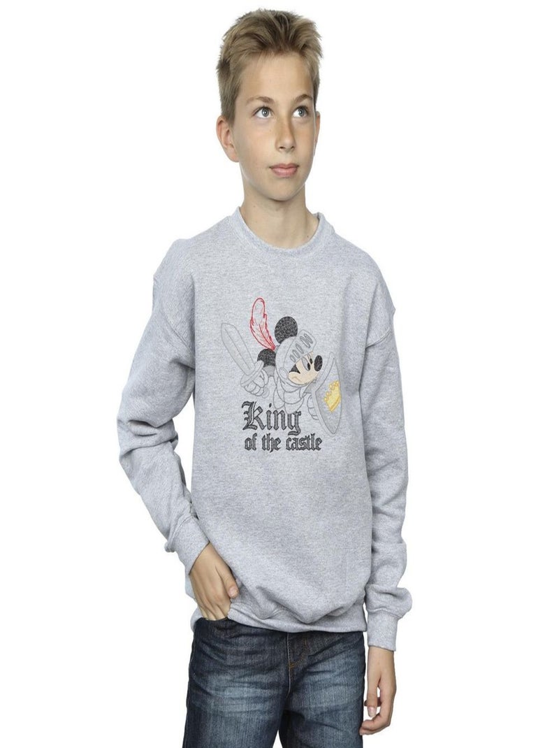 Disney - Sweat KING OF THE Gris chiné - Kiabi