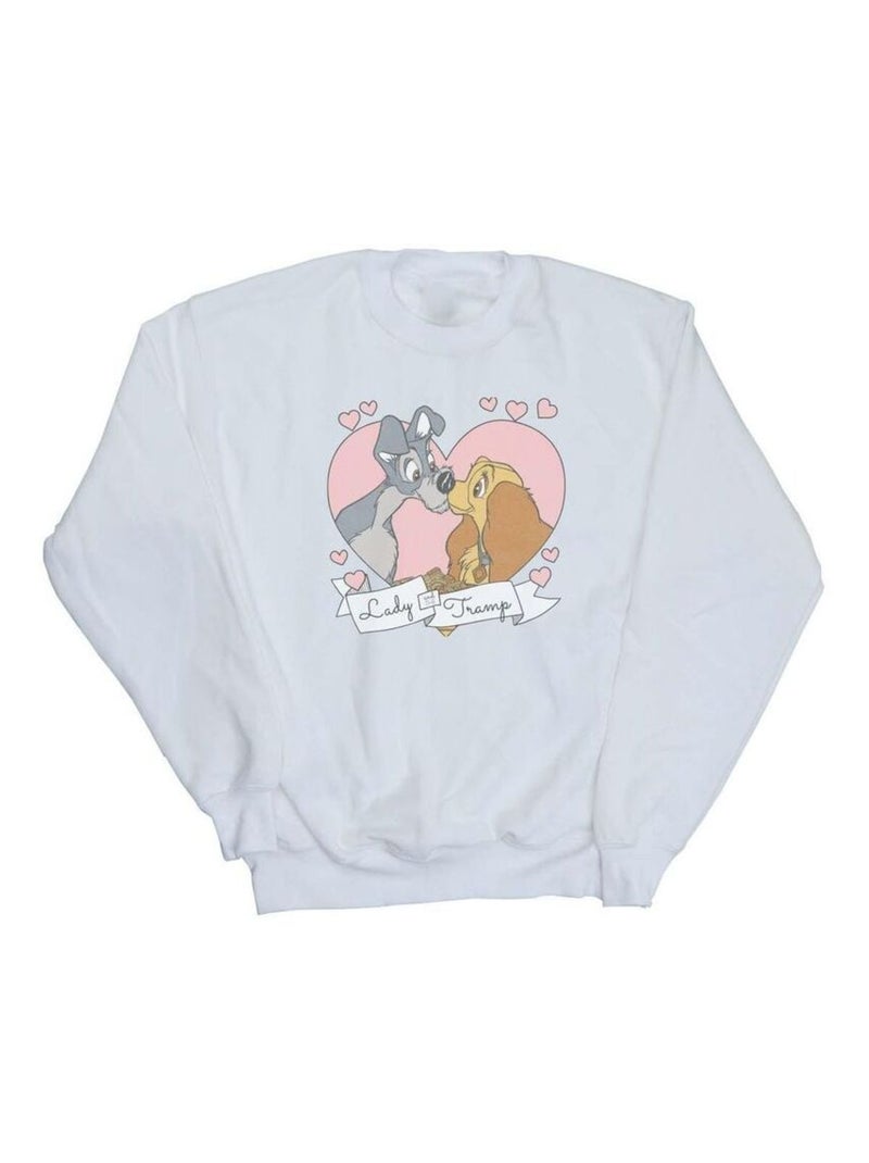 Disney - Sweat La Belle et le Clochard Blanc - Kiabi