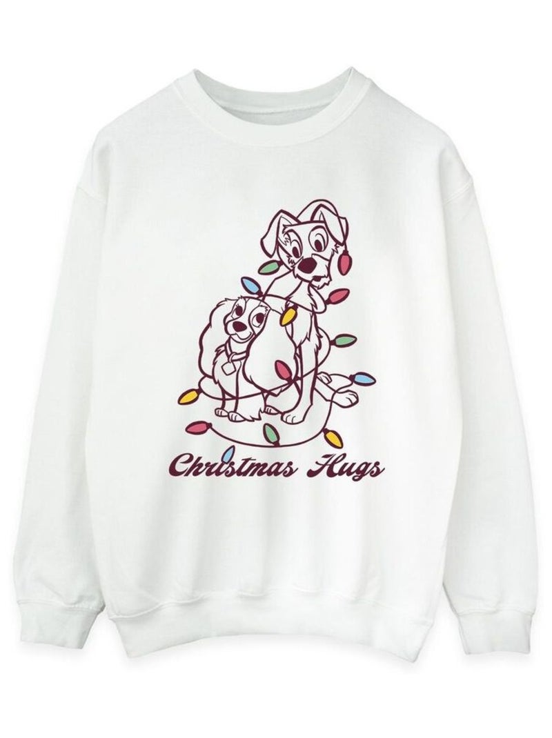 Disney - Sweat La Belle et le ClochardS Blanc - Kiabi