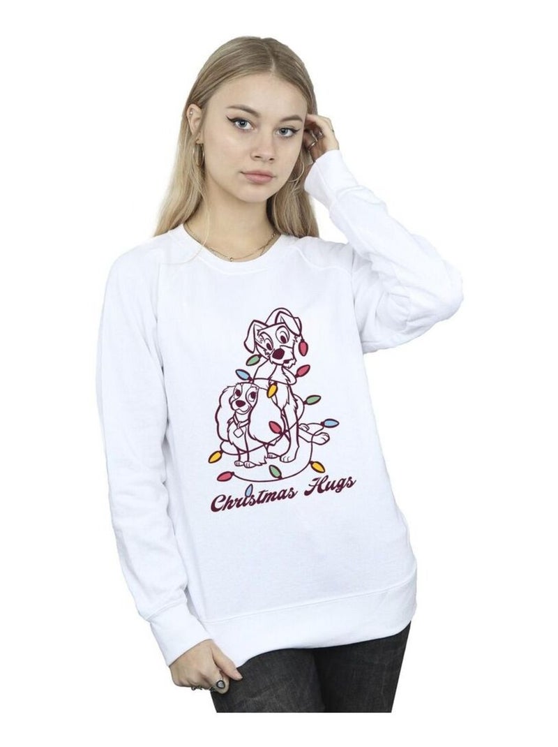Disney - Sweat La Belle et le ClochardS Blanc - Kiabi