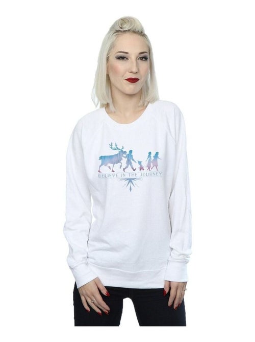 Disney - Sweat La Reine des Neiges BELIEVE IN THE JOURNEY - Kiabi Disney - Sweat La Reine des Neiges BELIEVE IN THE JOURNEY - Kiabi