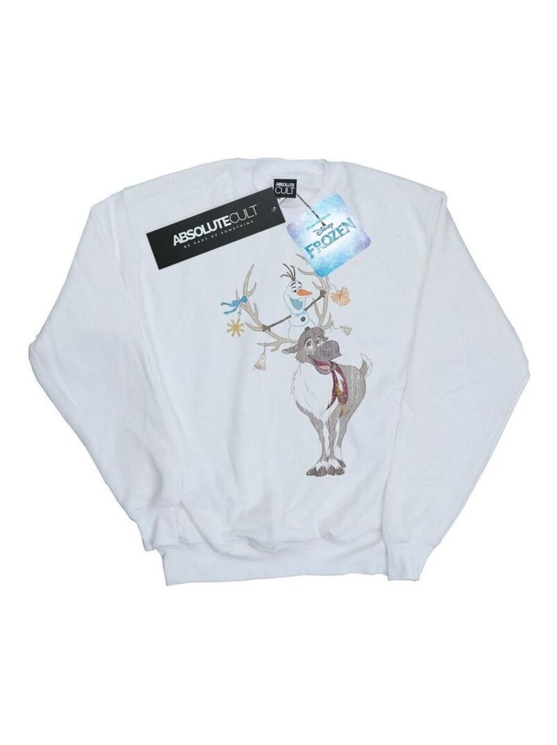 Disney - Sweat La Reine des Neiges Blanc - Kiabi