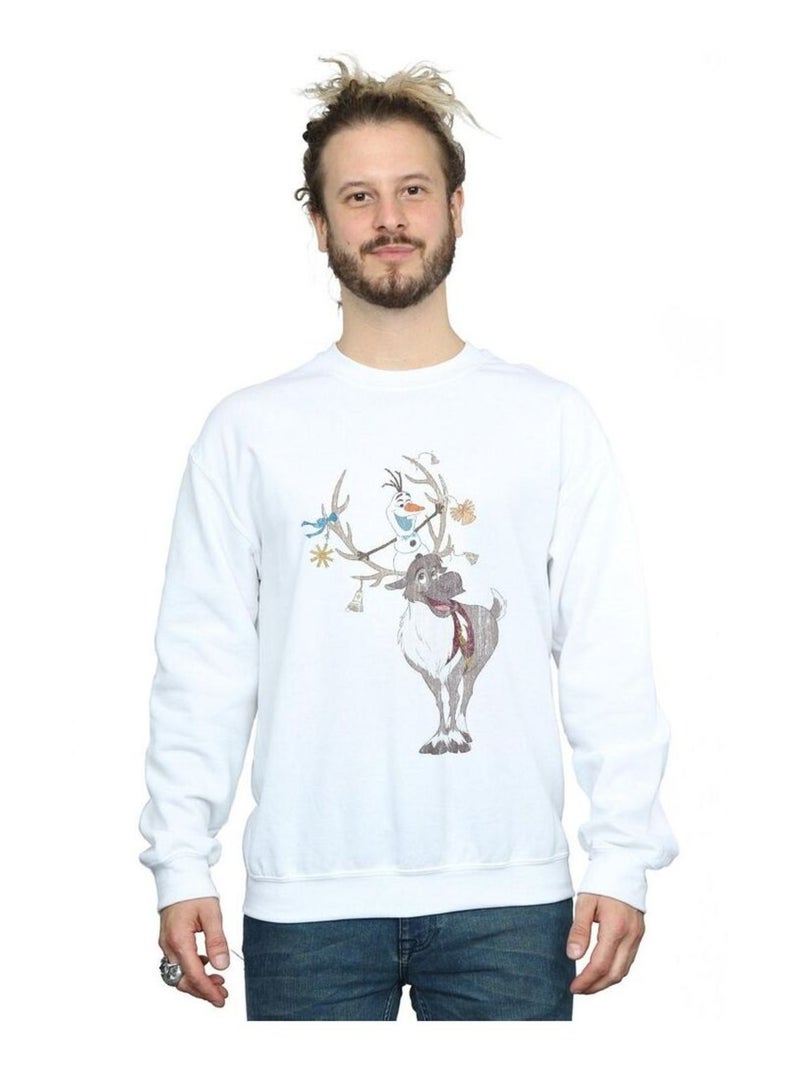 Disney - Sweat La Reine des Neiges Blanc - Kiabi