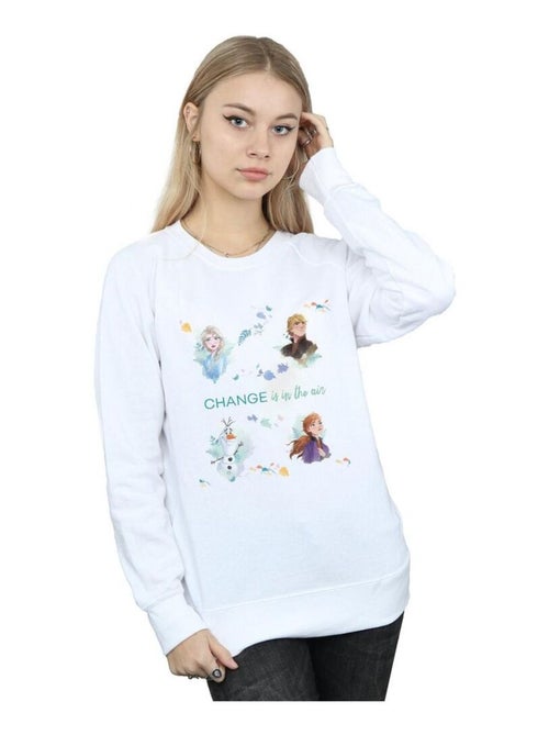 Disney - Sweat La Reine des Neiges CHANGE IS IN THE AIR - Kiabi Disney - Sweat La Reine des Neiges CHANGE IS IN THE AIR - Kiabi