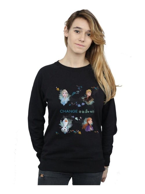 Disney - Sweat La Reine des Neiges CHANGE IS IN THE AIR - Kiabi Disney - Sweat La Reine des Neiges CHANGE IS IN THE AIR - Kiabi