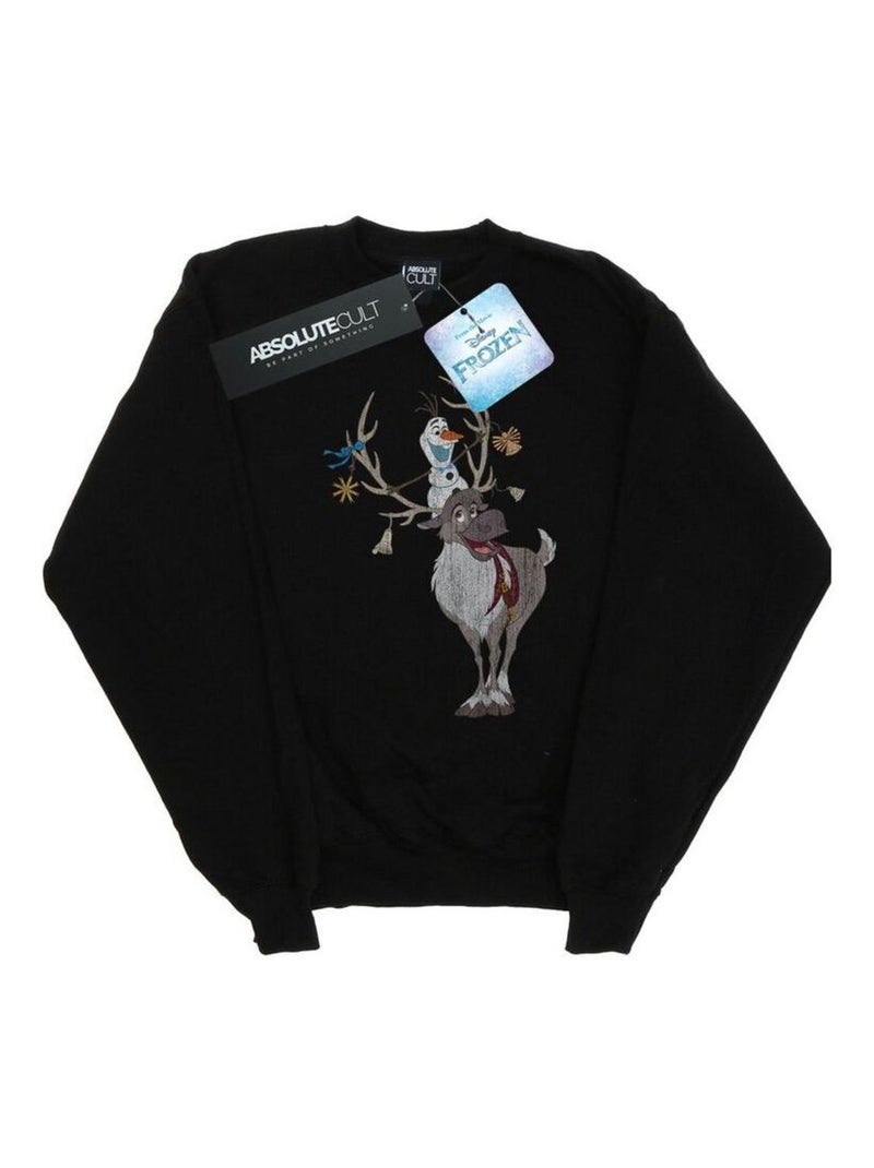 Disney - Sweat La Reine des Neiges Noir - Kiabi