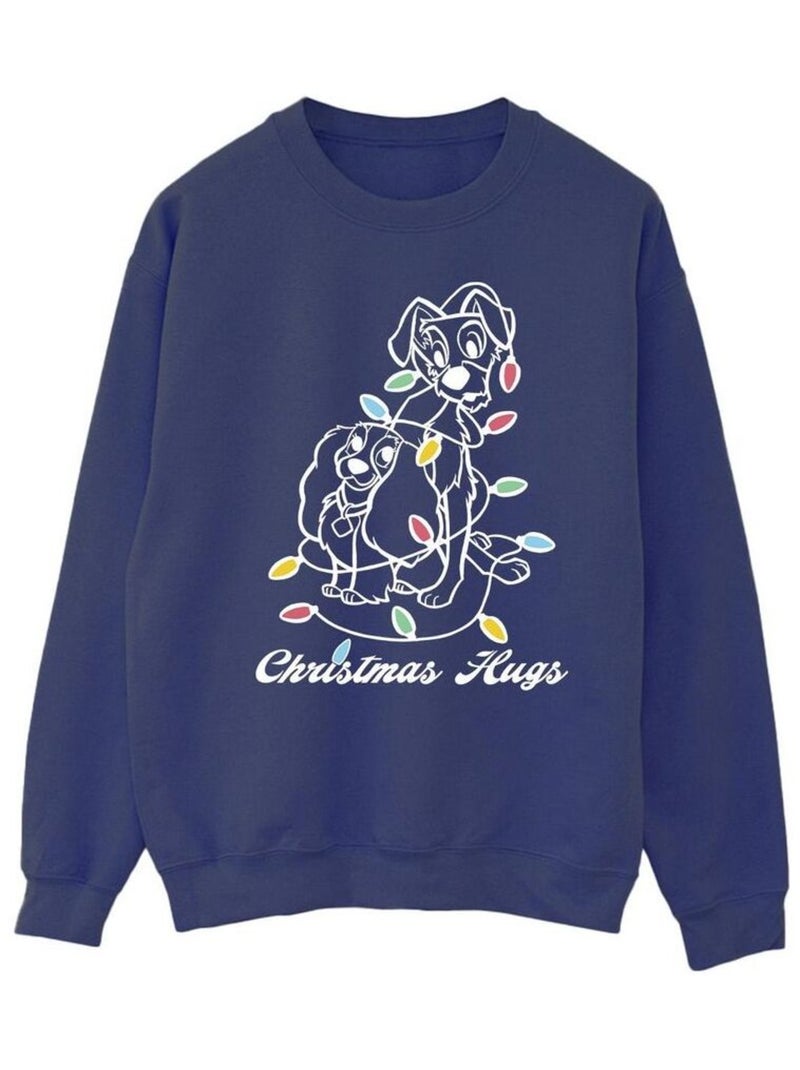 Disney - Sweat LADY AND THE TRAMP Bleu marine - Kiabi