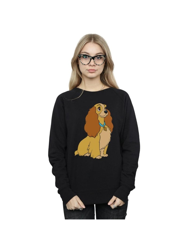 Disney - Sweat LADY AND THE TRAMP Noir - Kiabi