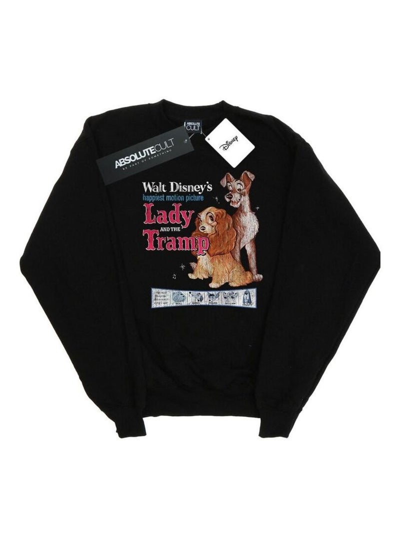 Disney - Sweat LADY AND THE TRAMP Noir - Kiabi