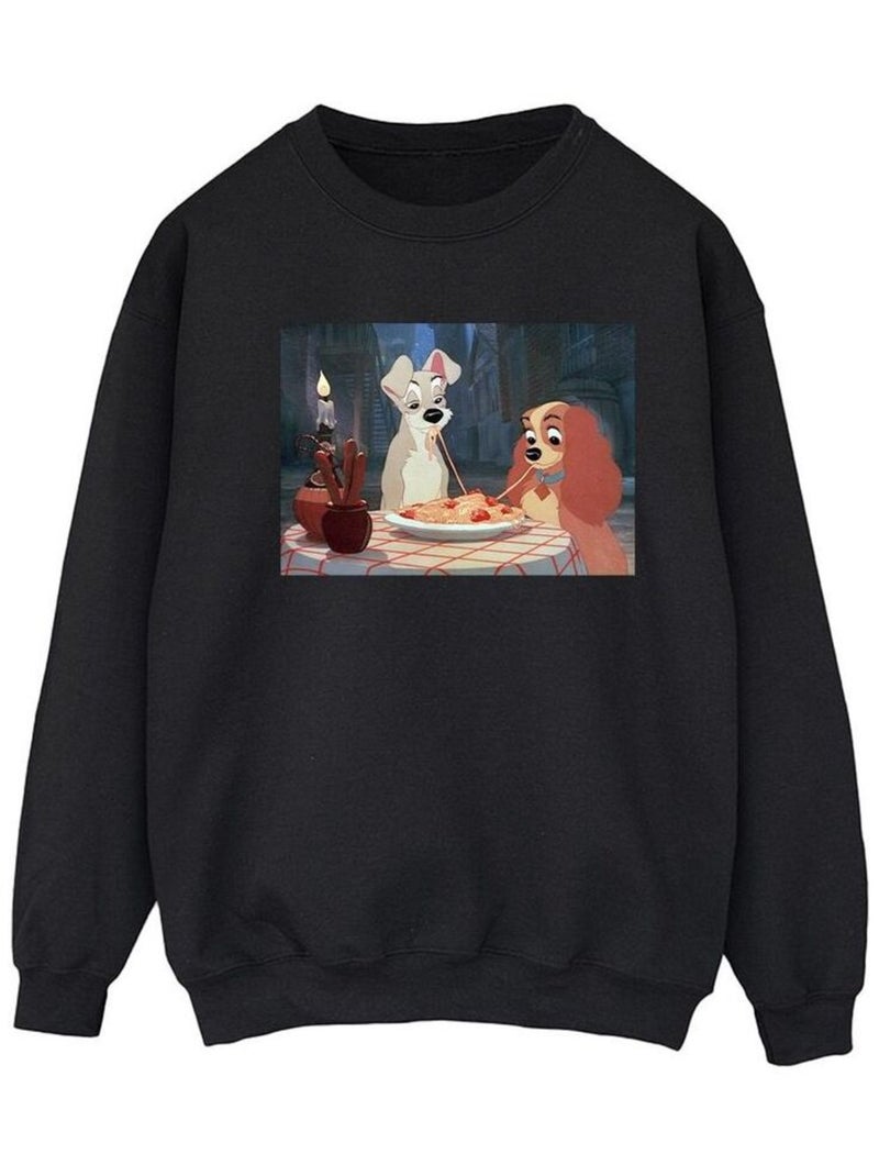 Disney - Sweat LADY AND THE TRAMP Noir - Kiabi