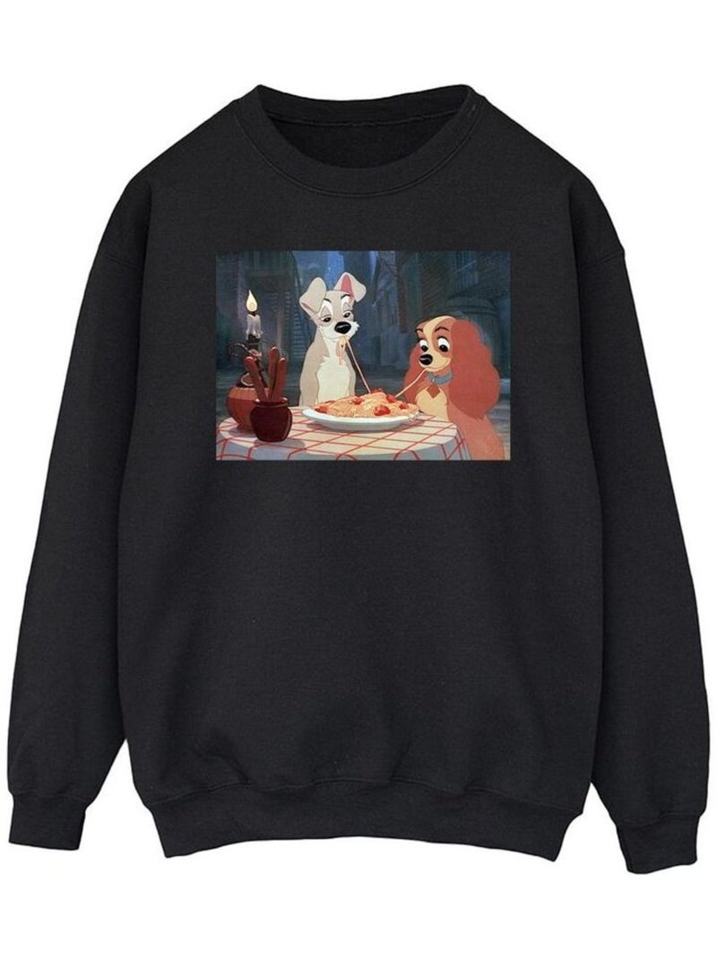 Disney - Sweat LADY AND THE TRAMP Noir - Kiabi